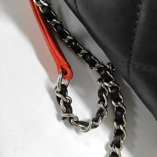 Chanel Timeless Classic Flap Lambskin Plexiglass Quilted Small Cuba Color Flap Black with Multicolor Trim