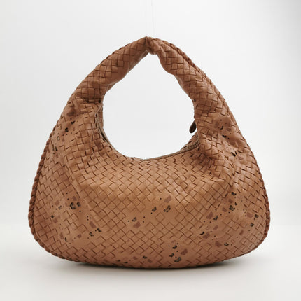 Bottega Veneta Hobo Bag Leather Beige Small 40cm Butterfly Cutout