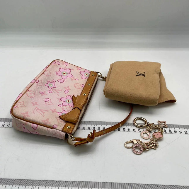 Louis Vuitton x Takashi Murakami Cherry Blossom Pochette Accessoire Pink Monogram