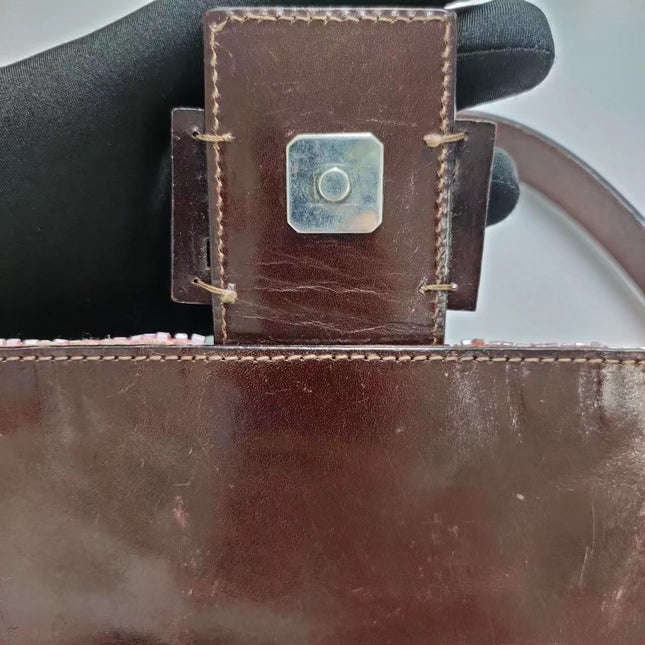 Sold Fendi Baguette Pink Sequins