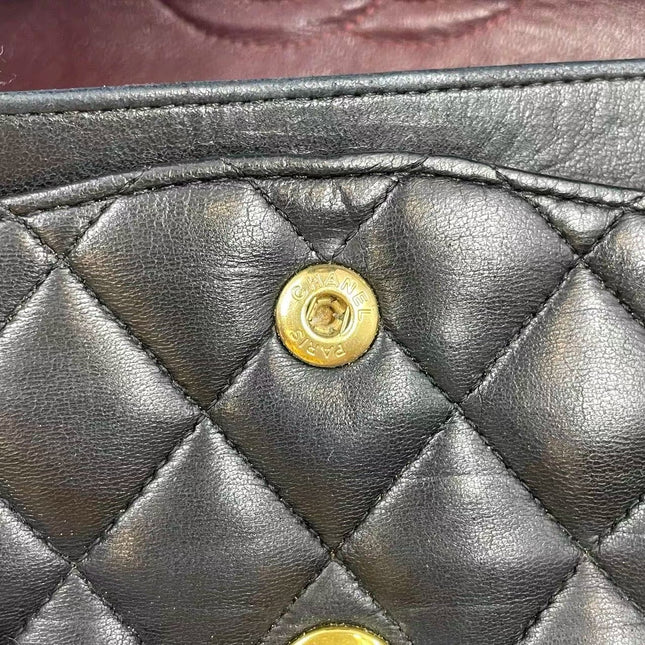 Sold Chanel Timeless/ Classic Flap Medium Black with 24k Gold Plated Hardware