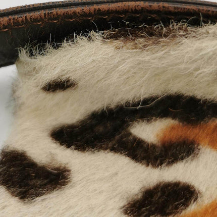 Fendi Baguette Pony hair in leopard print Brown