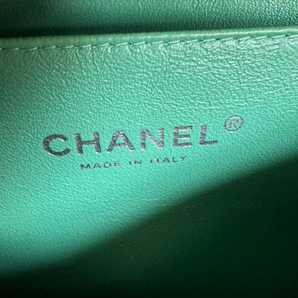 Sold Chanel Envelope Clutch with Chains 2013 Shoulder Bag Apple Green Patent Leather