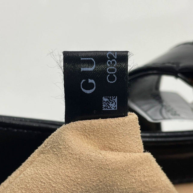 Gucci Jackie 1961 Black Leather Bag Small Piston Lock With Strap