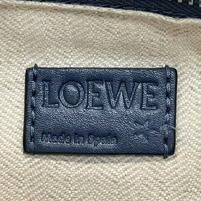 Loewe Puzzle Small Navy Grained Calfskin Leather Bag