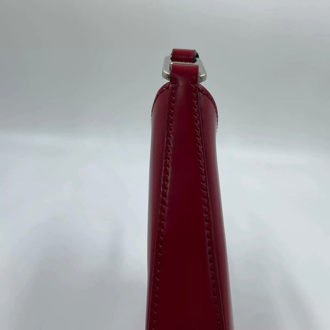 Prada Cleo Red Leather Shoulder Bag