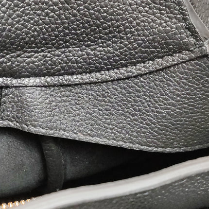 Gucci Jackie 1961 Black Large Pebbled Leather Shoulder Bag with Strap