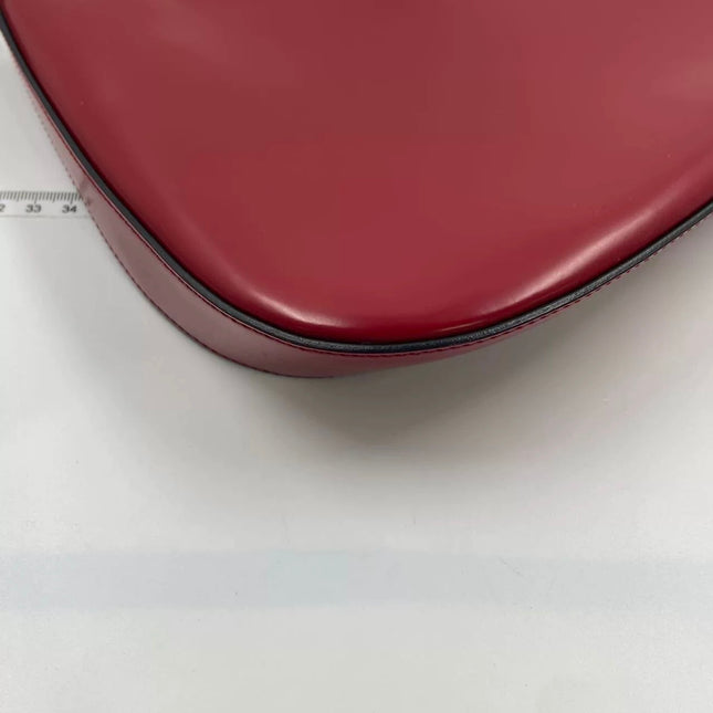 Prada Cleo Red Leather Shoulder Bag