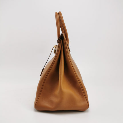 Hermes Birkin 40 Gold TC Clemence Leather Gold Hardware 1994