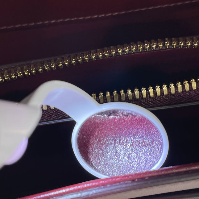 Celine 16 Bag Medium Burgundy Smooth Calfskin Leather With Strap