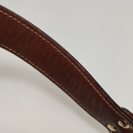 Gucci Bamboo Amalfi Hobo Horsebit Shoulder Bag Brown Leather