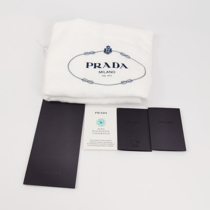 Prada Aimée Tan Brown Medium Calfskin Leather Shoulder Bag