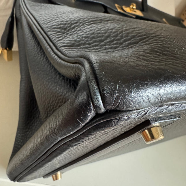 Hermes Birkin 40 Black Togo Leather Gold Hardware 2001