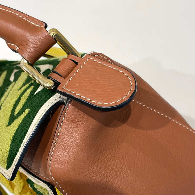 Loewe x William De Morgan Puzzle Small Embroidered Brown Yellow Multicolor