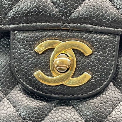 Chanel Classic Flap Small Black Caviar Leather with 24k Gold Hardware, 2004-2005