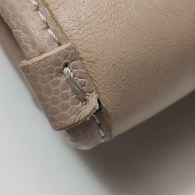 Chanel Deauville Tote Medium Pink Leather Leather Chain Straps