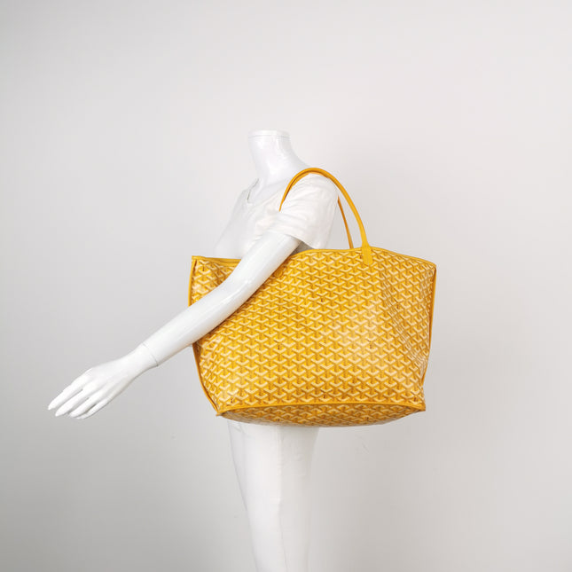 Goyard Anjou GM Large Yellow Reversible Leather Tote
