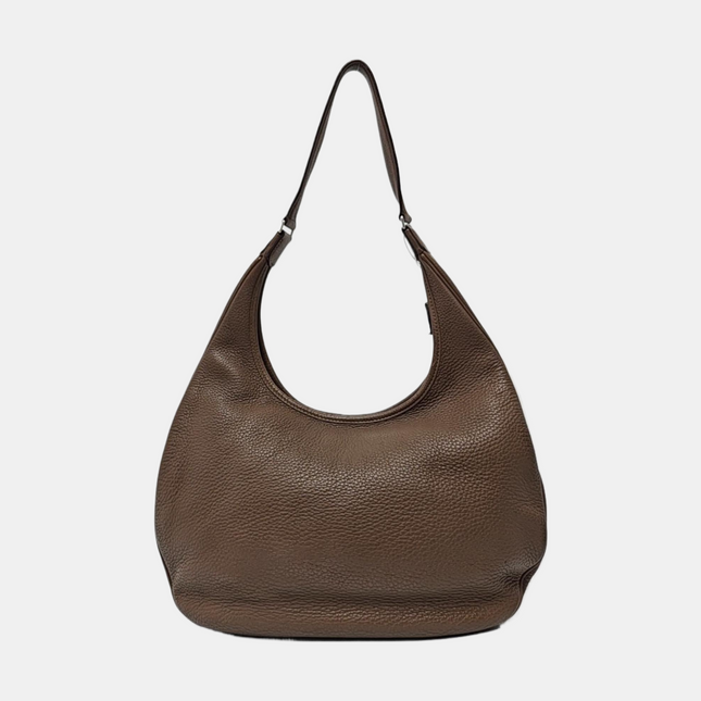 Hermes Gao Étoupe Dark Grey Clemence Leather Hobo Shoulder Bag 2008