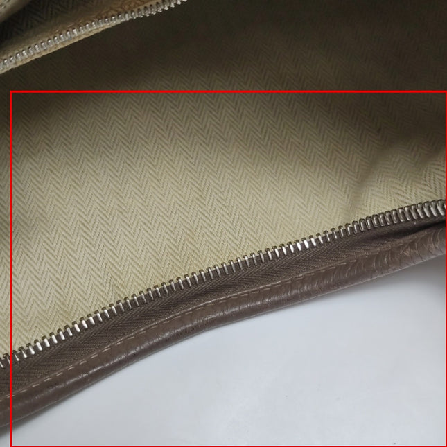 Hermes Gao Étoupe Dark Grey Clemence Leather Hobo Shoulder Bag 2008