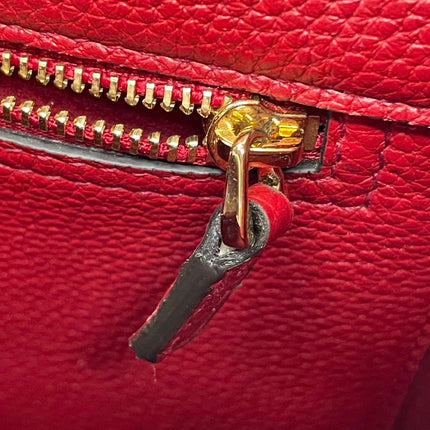 Gucci Jackie 1961 Small Red Pebbled Leather Shoulder Bag