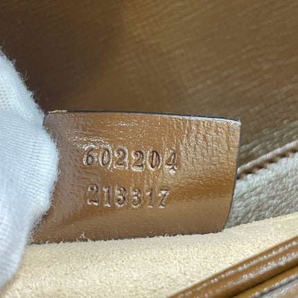 Gucci 1955 Horsebit Shoulder Bag Caramel Brown Small Leather