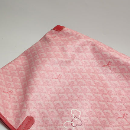 Goyard Artois Tote PM Medium Pink With Zipper and Reinforced Corners 2018