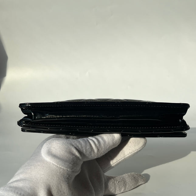 Chanel Wallet on Chain Classic Flap Black Patent Leather