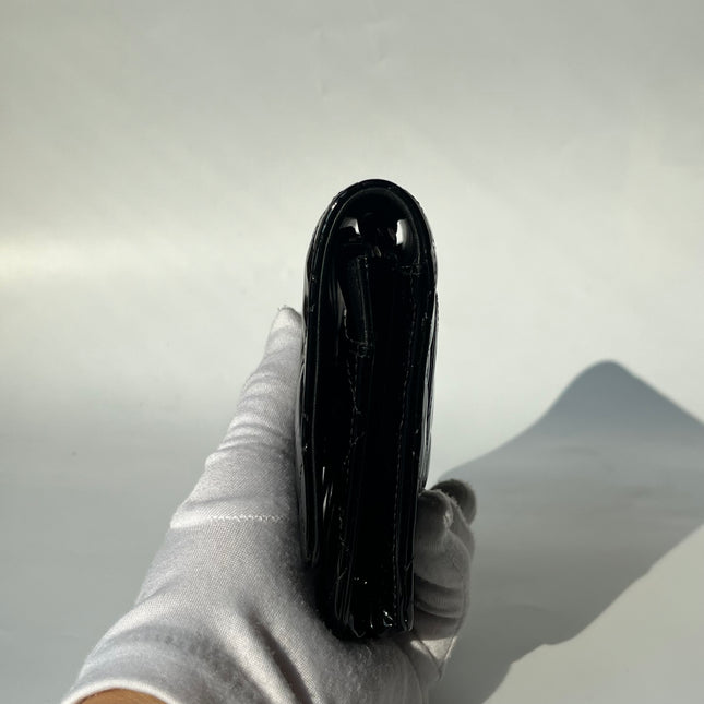 Chanel Wallet on Chain Classic Flap Black Patent Leather