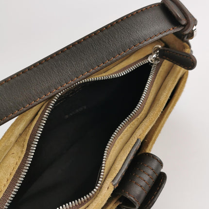 Loewe Brown Suede Shoulder Bag Vintage