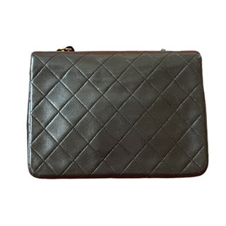 Chanel Vintage Classic Flap Mini Black Lambskin 24k Gold HW, 1989-1991