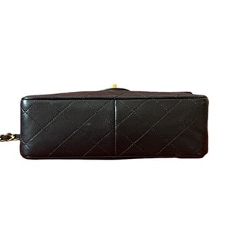 Chanel Vintage Classic Flap Mini Black Lambskin 24k Gold HW, 1989-1991
