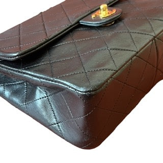 Chanel Vintage Classic Flap Mini Black Lambskin 24k Gold HW, 1989-1991