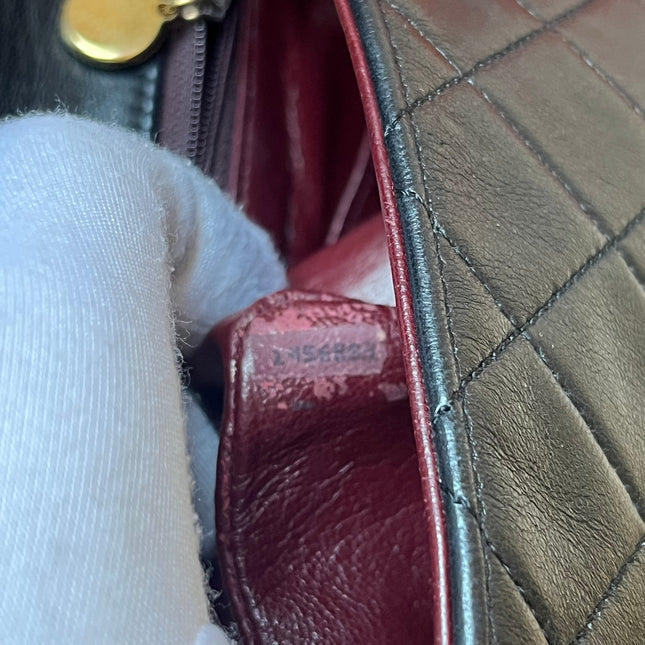 Chanel Vintage Classic Flap Mini Black Lambskin 24k Gold HW, 1989-1991