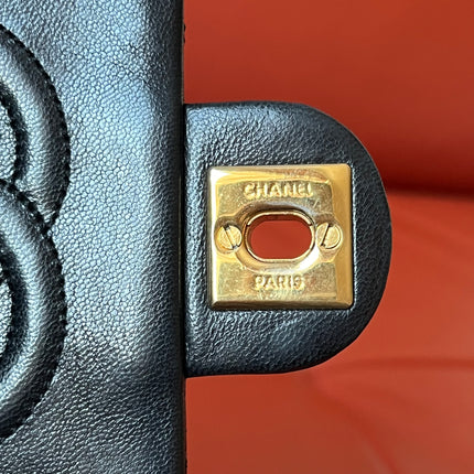 Chanel Vintage Classic Flap Mini Black Lambskin 24k Gold HW, 1989-1991