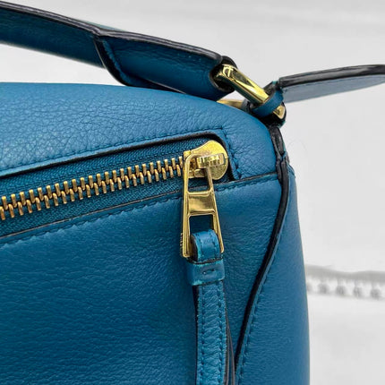 Loewe x Spirited Away Studio Ghibli Collection Puzzle Small Blue Crossbody Bag