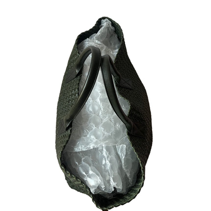 Bottega Veneta Cabat Tote Dark Green Intreccio Leather 45cm