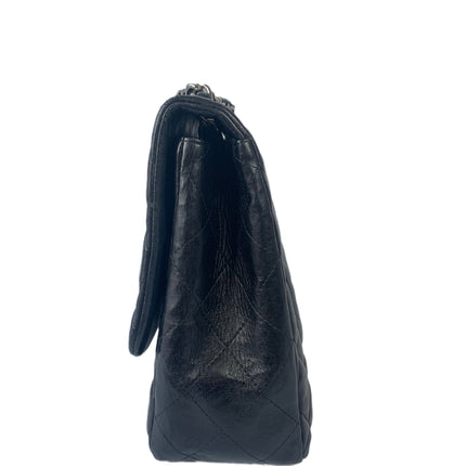 Sold Chanel Classic Flap Jumbo Large Black Lambskin Leather with Silver hardware