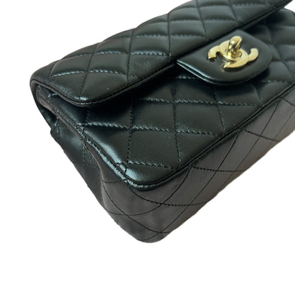 Chanel Classic Flap Rectangular Mini Black Lambskin Leather Gold Hardware, 2016-2017