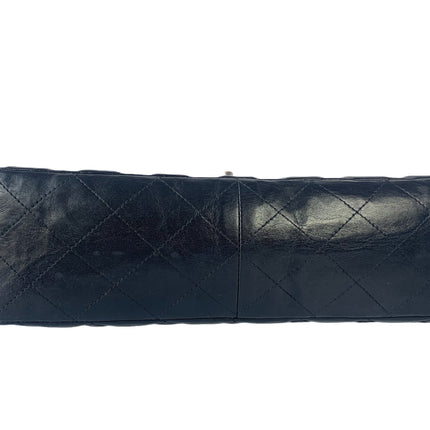 Sold Chanel Classic Flap Jumbo Large Black Lambskin Leather with Silver hardware
