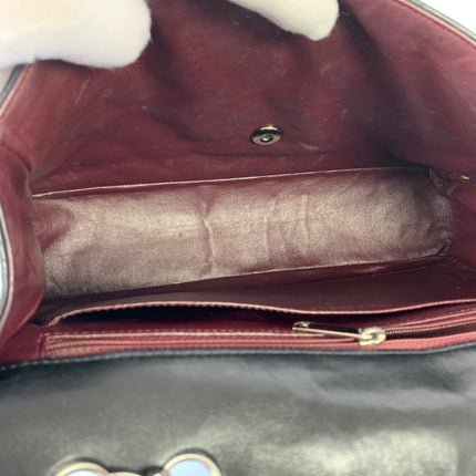 Sold Chanel Classic Flap Jumbo Large Black Lambskin Leather with Silver hardware