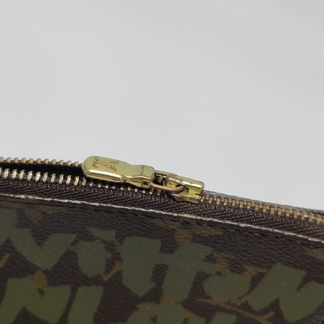 Louis Vuitton x Stephen Sprouse Green Graffiti Monogram Pochette Accessoire