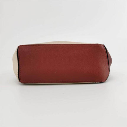 Sold Loewe Puzzle Mini Multicolor Burgundy Calfskin Leather Crossbody Bag