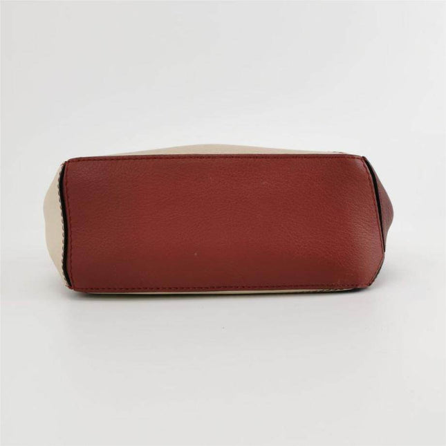 Sold Loewe Puzzle Mini Multicolor Burgundy Calfskin Leather Crossbody Bag