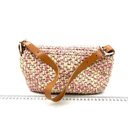 Sold Fendi Baguette Raffia Straw Multicolor Shoulder Bag