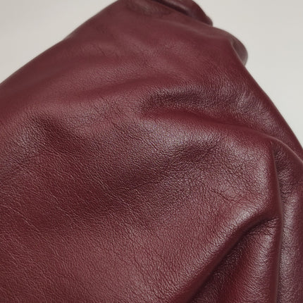 Bottega Veneta Pouch Calfskin Leather Burgundy Large