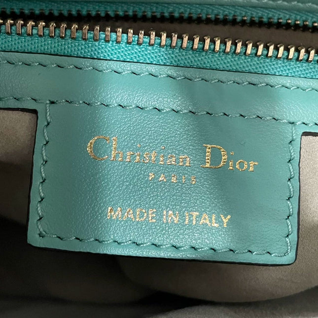 Sold Dior In Lights Saddle Medium Multicolor Beads and Calfskin Leather Shoulder Bag