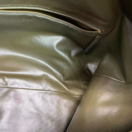 Bottega Veneta Hop Large Leather Dark Olive Green Hobo Bag