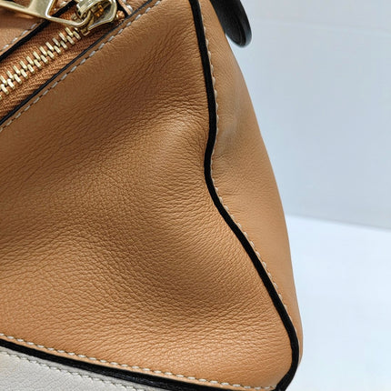 Loewe Puzzle Small Tricolor Caramel Sand Black Crossbody Bag