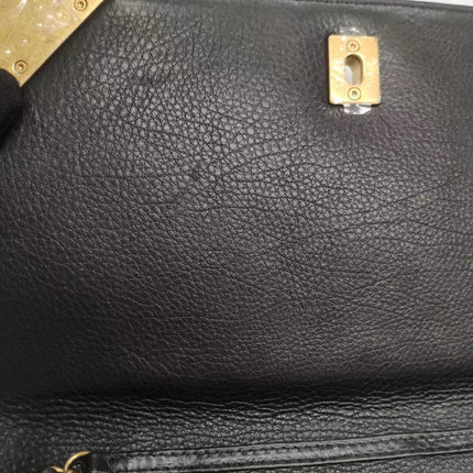 Sold Chanel Chevron Rock The Corner Studded Edge Clutch with Chain