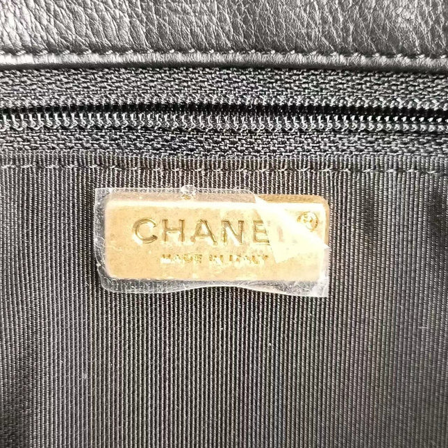 Sold Chanel Chevron Rock The Corner Studded Edge Clutch with Chain